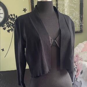 Calvin Klien Black Cropped Cardigan